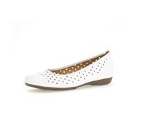 Gabor 44.169.21 weiß - Ballerina - Halbschuhe - Slipper für Damen - Größe 40