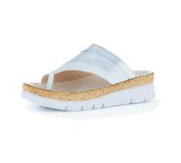 Gabor Damen Pantoletten, Frauen Slipper,Best Fitting,Gartenschuhe,Sommerschuhe,sommerclogs,Sandalen,Schlupfschuhe,Weiss/Ice/Silber,41 EU / 7.5 UK