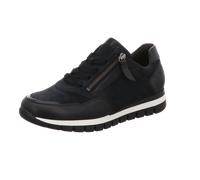 Keilsneaker GABOR "Turin", Damen, Gr. 41, blau (nachtblau), Ziegenveloursleder, Glattleder, sportlich, Schuhe, Freizeitschuh, Halbschuh, Schnürer mit Komfortweite H (=sehr weit) (30798340-41) nachtbla