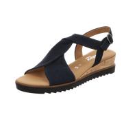 Keilsandalette GABOR "Keilsandalette", Damen, Gr. 38,5, blau, Schuhe (36079217-38,5) blau