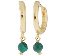 Gabriele Iazzetta Lichtbringer-Klappcreole, Malachit x vergoldet