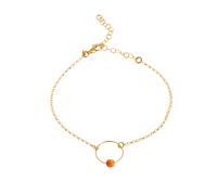 Gabriele Iazzetta Mars-Energiekreis-Armband, Carneol, Silber 925 x rhodiniert