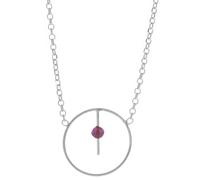 Gabriele Iazzetta Transformationskreis-Kette, Amethyst, Silber 925 x Silber 925 rhodiniert