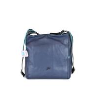 GABS Aissa BULL Umhängetasche mit einer Schulter Made in Italy Leder 100% Schwarz (Tintenblau)
