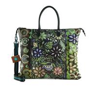 Gabs G3 Plus Tote Bag L Ricamo Fiore Verde