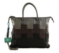 Gabs Leder Schultertasche Umhängetasche G3 Plus TG Tricolor Degrade Zinco + Quercia + Nero mehrfarbig
