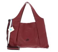 Gabs Leder Schultertasche Umhängetasche Zeynep Shoulder Bag Cardinale rot | 100% Leder, 46 x 34 x 1 cm, Reißverschluss, verstellbarer Schultergurt, doppelter Griff