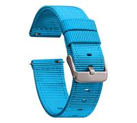 GadgetWraps 18mm Nylon Uhrenarmband mit Schnellverschluss Pins - Kompatibel mit Speidel, Daniel Wellington Wristology - 18mm Nylon Uhrenarmband (Aqua Blue, 18mm)