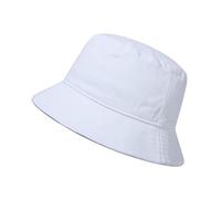 GADIEMKENSD Cotton Bucket Hat for Women Summer Beach Sun Protection Bucket Hats for Men Trendy Portable Outdoor Travel Hat for Golf Hiking Fishing Camping White
