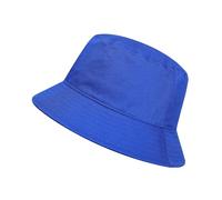 GADIEMKENSD Cotton Bucket Hat for Women Summer Beach Sun Protection Bucket Hats for Men Trendy Portable Outdoor Travel Hat for Golf Hiking Fishing Camping Royal Blue