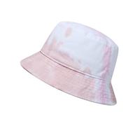 GADIEMKENSD Cotton Bucket Hat for Women Summer Beach Sun Protection Bucket Hats for Men Trendy Portable Outdoor Travel Hat for Golf Hiking Fishing Camping Pink Tie-dye