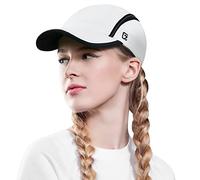 GADIEMKENSD Foldable Tech Running Hat for Women Cooling Ponytail Hats Light Quick Dry Baseball Caps Ultra-Thin Unstructured Gorras para Mujer Fitted for Beach Tennis Travel Hiking Golf White