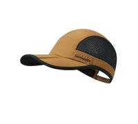 GADIEMKENSD Folding Running Man Hat,Visors Sport Cap Summer Mesh Quick-Drying Hat Women Baseball Cap Hiking Breathable Waterproof Trucker Hat with 3.54in Brim 19-24in Adjustable Unisex Hat 63g Camel