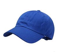 GADIEMKENSD Kids Plain Baseball Cap Unconstructed Fitted Toddler Sun Hat Washed Cotton Kids Baseball Hat Beach Camping Golf Travel for Girls Boys 3-7 Years Blue