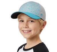 GADIEMKENSD Kinder Muster Baseballmütze, Baby Baseballkappe, Baby Mütze Sonnenhut, Kappe Snapback, Kleinkind Sonnenhüte für Jungen Mädchen Golf Cap Sport Mütze Anti-UV Sommerhut, Hellgrau-blau
