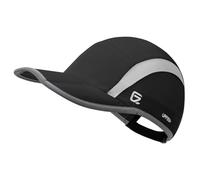 GADIEMKENSD Quick Dry Sports Hat Folding Series Lightweight Breathable Soft Outdoor Run Cap (Reflective, Deep Black)