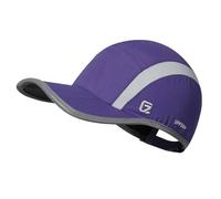 GADIEMKENSD Quick Dry Sports Hat Lightweight Breathable Soft Outdoor Run Cap (Folding Series, Dark Purple)