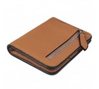 GADIEMKENSD Small Purses for Women RFID Blocking Bifold Soft Leather Wallet Credit Card Holders with Zip Mens Mini Coin Pocket Wallets Money Organisers Case for Travel Gift Minimalist Brown