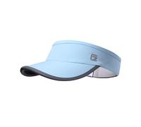 GADIEMKENSD Sport-Sonnenvisier für Damen, leichte verstellbare Baseballcap mit Pferdeschwanz, Faltbare Sommer-Sonnenhüte, UPF 50 Sporthut für Laufen, Fitnessstudio, Tennis, Himmelblau