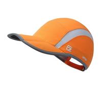 GADIEMKENSD UPF50+ Folding Outdoor Hat Unstructured Reflective Design Breathable Soft Sport Cap for Outdoor Sport