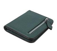 GADIEMKENSD Women Bi-fold Purse RFID Blocking Credit Card Holder Leather Travel Wallet for Woman Zipper Small Coin Pocket Cute Compact Ladies Purse with ID Window Card Cash Slots Ultra Slim Dark Green