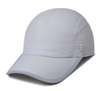 GADIEMKENSD Womens Hats Baseball Cap UPF 50+ Sun Quick Dry Lightweight Breathable Reflective Trucker Hat Outdoor Hiking Fishing Run Golf Sports Dad Mesh Running Hats Ponytail for Women Light Gray XL