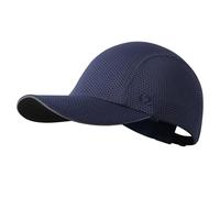 GADIEMKENSD Women's Race Day Running Hat Performance Mesh Baseball Cap - Excellent Ventilation, Lightweight, Reflective Safety Ponytail Hats for Exercise Golf Hiking Beach Workout Gym Navy