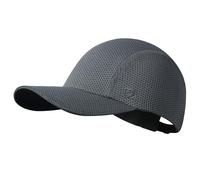 GADIEMKENSD Women's Race Day Running Hat Performance Mesh Baseball Cap - Excellent Ventilation, Lightweight, Reflective Safety Ponytail Hats for Exercise Golf Hiking Beach Workout Gym Dark Grey