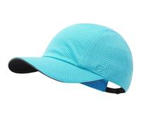GADIEMKENSD Women's Race Day Running Hat Performance Mesh Baseball Cap - Excellent Ventilation, Lightweight, Reflective Safety Ponytail Hats for Exercise Golf Hiking Beach Workout Gym Sky Blue