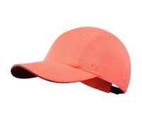 GADIEMKENSD Women's Race Day Running Hat Performance Mesh Baseball Cap Excellent Ventilation Reflective Lightweight Safety Ponytail Hats for Exercise Golf Hiking Beach Workout Gym Light Orange