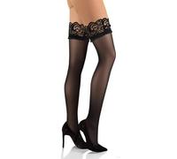 GADITIEK Halterlose Strümpfe für Damen, Sexy Strümpfe Halterlos, Overknees Strapsstrümpfe Damen mit Rutschfestem Silicone (DE/NL/SE/PL, Alphanumerisch, XL, Regular, Regular, Schwarz)