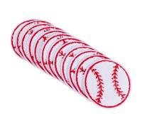 Gadpiparty 12 Stück Bestickte Baseball Aufnäher aus Handtuchstickerei zum Aufbügeln für Jacken und Kleidung Vielseitig Einsetzbar zur Dekorativen Reparatur und Individualisierung