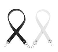 Gadpiparty 2 Stück Ersatz Schultergurt aus Kunstleder mit Metallverschlüssen Kurze Trageriemen für Handtaschen Vielseitig Kompatibel für Tote und Crossbody Taschen bei Täglichen Erledigungen