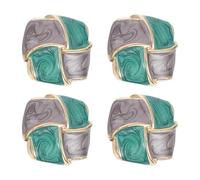 Gadpiparty 4 Stück Vintage Metall Legierung Nähknöpfe im Retro Look Elegante Bastelknöpfe zum Annähen Robust und Dekorativ für Selbstgemacht Handarbeiten und Kleidung