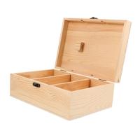 Gadpiparty Holzbox Für Nähnadeln Mit Fächern Nähkästchen Aus Holz Mit Deckel Stecknadelhalter Für Näharbeiten Aufbewahrungsbox Für Nähsets Kleine Holzkiste Für Nähsachen