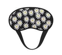 Gänseblümchen, Blumen, Blumen, Schwarz-Weiß, Schlicht,Vollständige Augenabdeckungen, lichtundurchlässige Schlafmasken, Verdunkelungs-Augenschützer