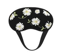 Gänseblümchen-Druck, verstellbare Augenabdeckung zum Schlafen, bequeme, druckfreie und atmungsaktive Schlafmasken