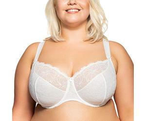 Gaia 534M Chantal bezaubernder BH mit Blumenmuster, Helles Beige, 110G