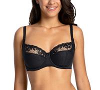 Gaia Dame BH Schalen Träger Schleife Netz 899 Goldie, Schwarz 2,65K