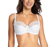 Gaia Dame BH Schalen Träger Schleife Netz 899 Goldie, Weiß 2,80H