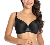 GAIA Damen T-Shirt BH Gaja | C85 Schwarz | Glatter Schalen-BH mit nahtlosen, geformten Cups | Unsichtbar unter Kleidung | Perfekter Halt & Komfort | M61