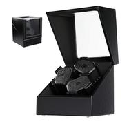GAIN EXPRESS Automatik Uhrenbeweger für 3 Uhren, Uhrenbeweger mit 2 Rotationsmodi Watch Winder mit Schaumstoffpolster, Uhrenaufbewahrungsbox für Automatikuhren