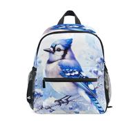 GAIREG Blue Birdie Art Kleinkind-Jungen-Rucksack mit Namensschild, kleine Kinderrucksäcke, Blue Birdie Art, 6-8 Years, Niedliche Rucksäcke