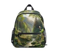 GAIREG Nature Deer Rucksack für Kleinkinder, Jungen, mit Namensschild, Kinderrucksäcke, Natur-Hirsch, 3-5 Years, Niedliche Rucksäcke