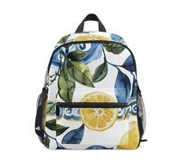 GAIREG Rucksack für Kleinkinder, Mädchen, Vintage-Stil, Zitronenblau, mit Namensschild, kleine Kindergartenrucksäcke, Vintage Lemon Blue 1, 6-8 Years, Niedliche Rucksäcke