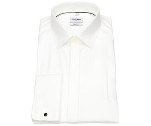 Galahemd - Level 5 - Umschlagmanschette - extra blickdicht - hellbeige OLYMP