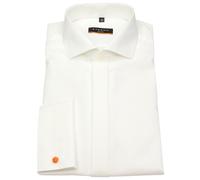 Galahemd - Slim Fit - Haikragen - Cover Shirt - Umschlagmanschette - hellbeige Eterna