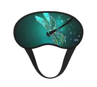 Galaxy Animal Libelle Print Verstellbare Augenabdeckung zum Schlafen, bequeme, druckfreie und atmungsaktive Schlafmasken