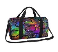 Galaxy Pinguin-Sporttasche, bunt, Wochenende, Übernachtung, Reisetasche, Reisetasche, Reisetasche, für Kinder, Mädchen, Jungen, Damen, Herren