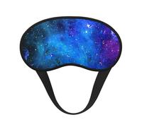 Galaxy Print Verstellbare Augenabdeckung zum Schlafen, bequeme, druckfreie und atmungsaktive Schlafmasken